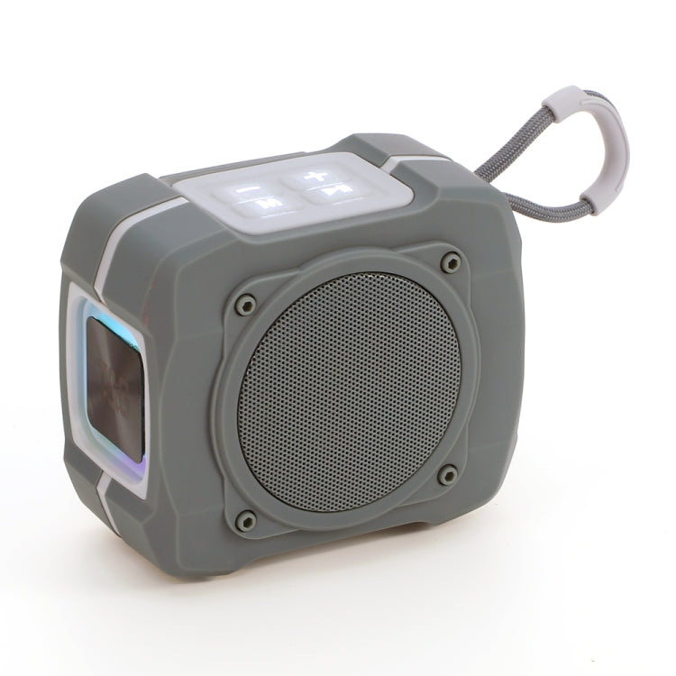 T&G TG661 Colorful LED Portable Outdoor Wireless Bluetooth Speaker(Grey) - Desktop Speaker by T&G | Online Shopping South Africa | PMC Jewellery | Buy Now Pay Later Mobicred