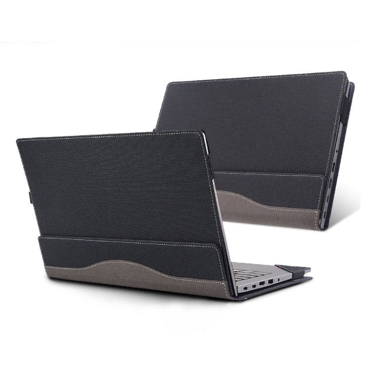 For Lenovo V14 G2 ALC / ITL / IJL Laptop Leather Anti-Fall Protective Case(Black) - 14.1 inch by PMC Jewellery | Online Shopping South Africa | PMC Jewellery | Buy Now Pay Later Mobicred