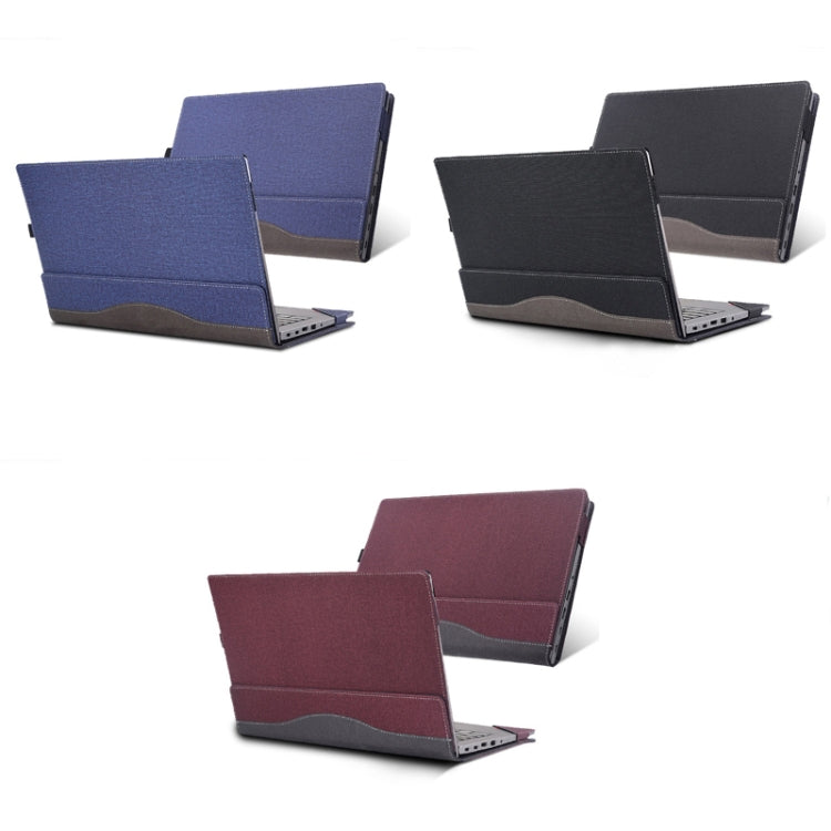 For Lenovo V15 G2 ALC / ITL / IJL Laptop Leather Anti-Fall Protective Case(Wine Red) - 15.6 - 17 inch by PMC Jewellery | Online Shopping South Africa | PMC Jewellery | Buy Now Pay Later Mobicred