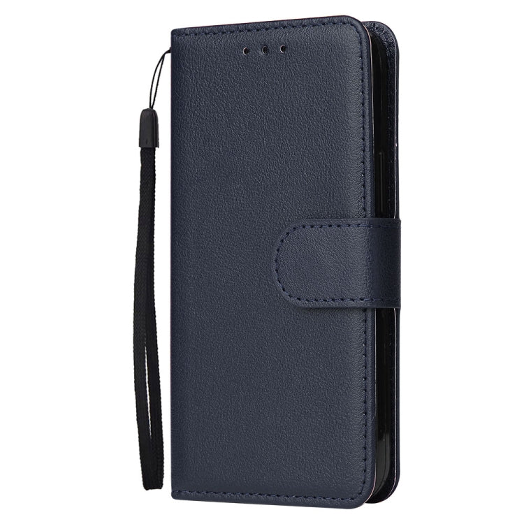 For Xiaomi Redmi 12 4G/5G/Note 12R Multifunctional Horizontal Flip Leather Phone Case with Three Card Slot(Blue) - Xiaomi Cases by PMC Jewellery | Online Shopping South Africa | PMC Jewellery | Buy Now Pay Later Mobicred