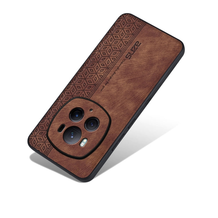 For Honor Magic6 Pro AZNS 3D Embossed Skin Feel Phone Case(Brown) - Honor Cases by AZNS | Online Shopping South Africa | PMC Jewellery | Buy Now Pay Later Mobicred