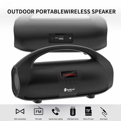 NewRixing NR2055 Wireless Portable TWS Bluetooth Speaker with Microphone(Green) - Desktop Speaker by NewRixing | Online Shopping South Africa | PMC Jewellery | Buy Now Pay Later Mobicred