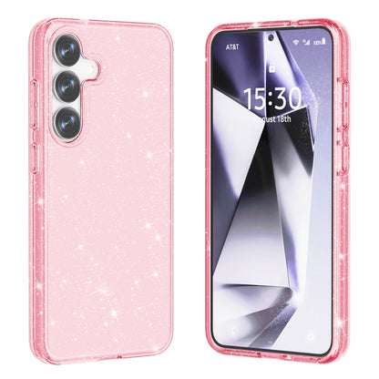 For Samsung Galaxy S25+ 5G Shockproof Terminator Glitter Powder Phone Case(Pink) - Galaxy S25+ 5G Cases by PMC Jewellery | Online Shopping South Africa | PMC Jewellery | Buy Now Pay Later Mobicred