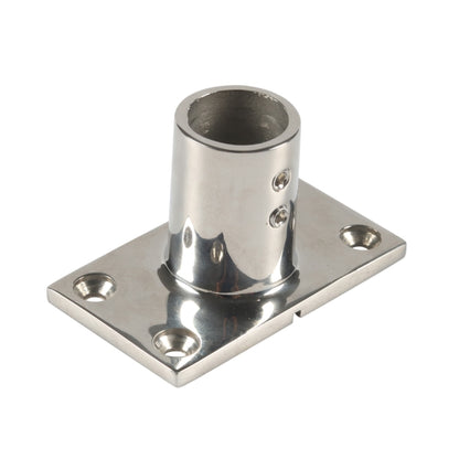 A8767 Ship / Yacht 316 Stainless Steel 90 Degree Square Tube Holder with Screws + Wrench(Silver) - Marine Accessories & Parts by PMC Jewellery | Online Shopping South Africa | PMC Jewellery