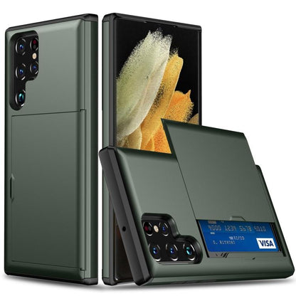 For Samsung Galaxy S25 Ultra 5G Shockproof Armor Phone Case with Card Slot(Dark Green) - Galaxy S25 Ultra 5G Cases by PMC Jewellery | Online Shopping South Africa | PMC Jewellery | Buy Now Pay Later Mobicred