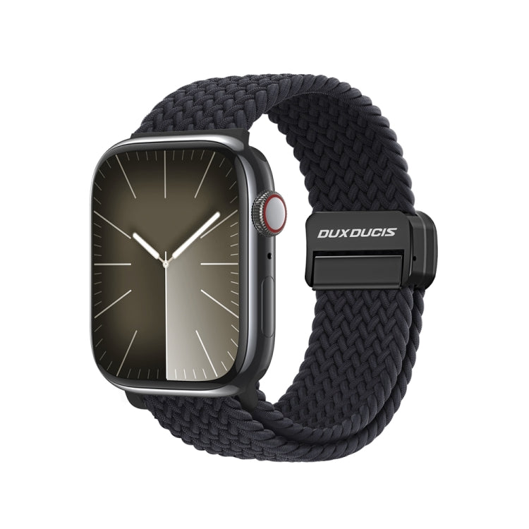 For Apple Watch SE 2023 44mm DUX DUCIS Mixture Pro Series Magnetic Buckle Nylon Braid Watch Band(Midnight) - Watch Bands by DUX DUCIS | Online Shopping South Africa | PMC Jewellery | Buy Now Pay Later Mobicred