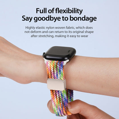 For Apple Watch Series 9 41mm DUX DUCIS Mixture Pro Series Magnetic Buckle Nylon Braid Watch Band(New Rainbow) - Watch Bands by DUX DUCIS | Online Shopping South Africa | PMC Jewellery | Buy Now Pay Later Mobicred