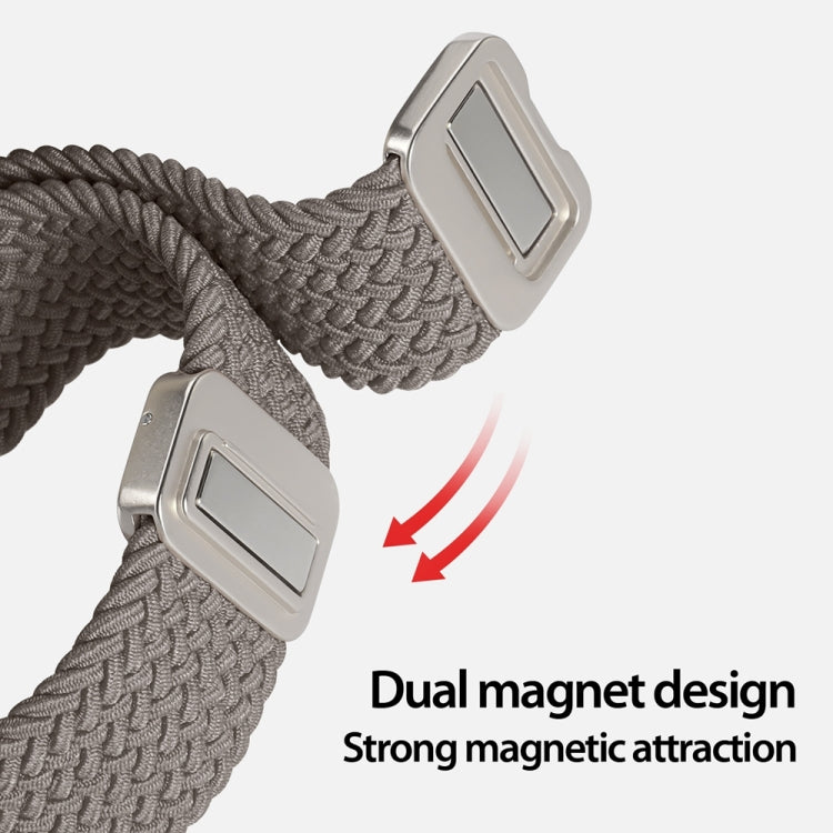 For Apple Watch SE 2022 40mm DUX DUCIS Mixture Pro Series Magnetic Buckle Nylon Braid Watch Band(Clay) - Watch Bands by DUX DUCIS | Online Shopping South Africa | PMC Jewellery | Buy Now Pay Later Mobicred