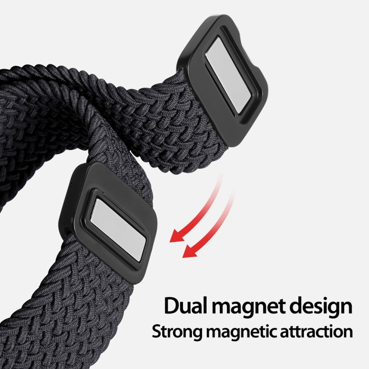 For Apple Watch SE 2022 44mm DUX DUCIS Mixture Pro Series Magnetic Buckle Nylon Braid Watch Band(Midnight) - Watch Bands by DUX DUCIS | Online Shopping South Africa | PMC Jewellery | Buy Now Pay Later Mobicred