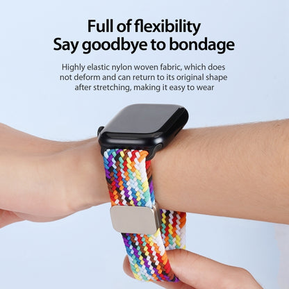 For Apple Watch Series 7 45mm DUX DUCIS Mixture Pro Series Magnetic Buckle Nylon Braid Watch Band(Rainbow) - Watch Bands by DUX DUCIS | Online Shopping South Africa | PMC Jewellery | Buy Now Pay Later Mobicred