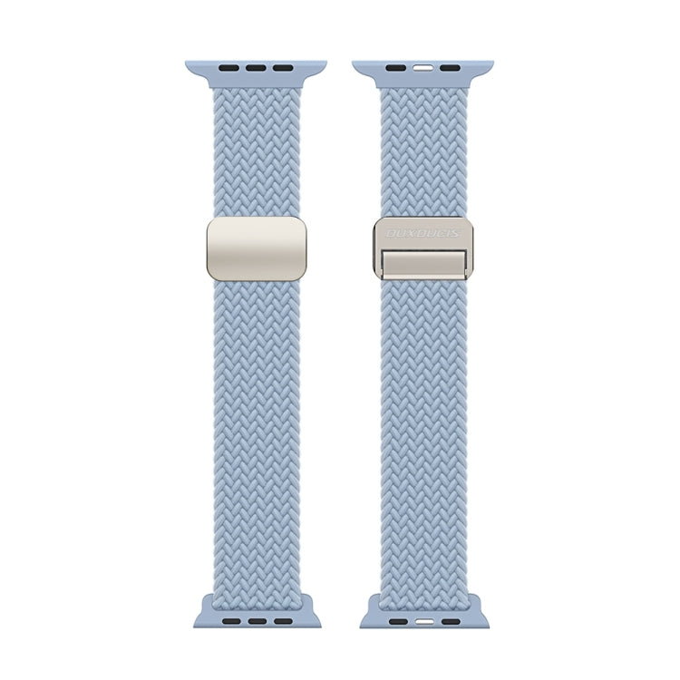 For Apple Watch SE 40mm DUX DUCIS Mixture Pro Series Magnetic Buckle Nylon Braid Watch Band(Light Blue) - Watch Bands by DUX DUCIS | Online Shopping South Africa | PMC Jewellery | Buy Now Pay Later Mobicred