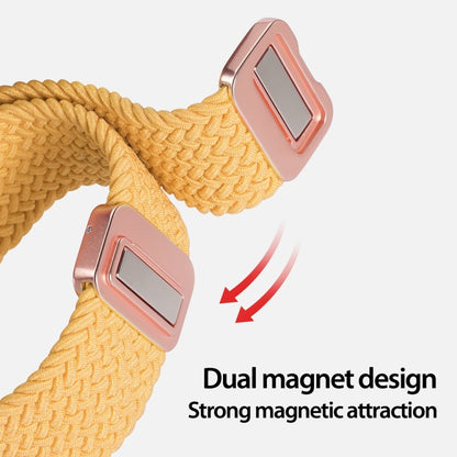 For Apple Watch SE 40mm DUX DUCIS Mixture Pro Series Magnetic Buckle Nylon Braid Watch Band(Sunny Color) - Watch Bands by DUX DUCIS | Online Shopping South Africa | PMC Jewellery | Buy Now Pay Later Mobicred