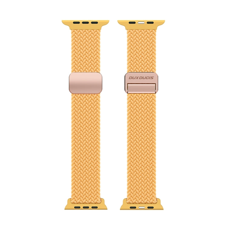 For Apple Watch Series 6 44mm DUX DUCIS Mixture Pro Series Magnetic Buckle Nylon Braid Watch Band(Sunny Color) - Watch Bands by DUX DUCIS | Online Shopping South Africa | PMC Jewellery | Buy Now Pay Later Mobicred