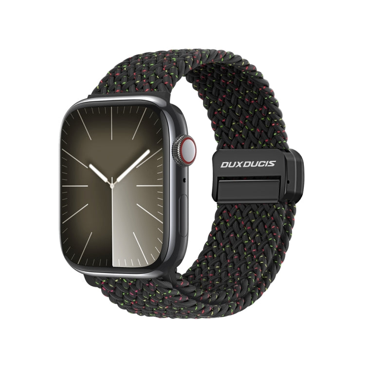 For Apple Watch Series 5 44mm DUX DUCIS Mixture Pro Series Magnetic Buckle Nylon Braid Watch Band(Black Unity) - Watch Bands by DUX DUCIS | Online Shopping South Africa | PMC Jewellery | Buy Now Pay Later Mobicred