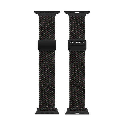 For Apple Watch Series 5 44mm DUX DUCIS Mixture Pro Series Magnetic Buckle Nylon Braid Watch Band(Black Unity) - Watch Bands by DUX DUCIS | Online Shopping South Africa | PMC Jewellery | Buy Now Pay Later Mobicred