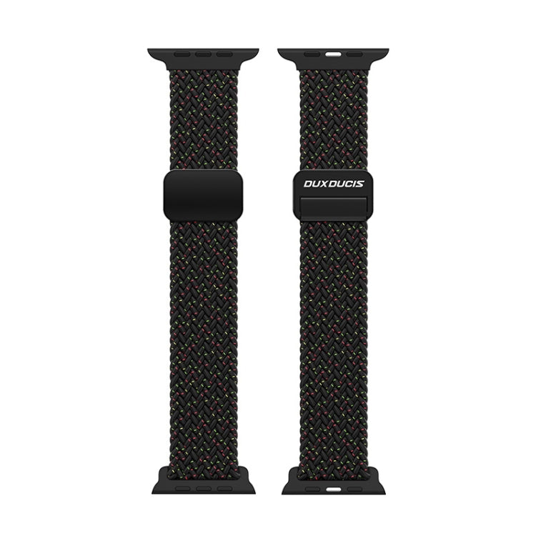 For Apple Watch Series 4 44mm DUX DUCIS Mixture Pro Series Magnetic Buckle Nylon Braid Watch Band(Black Unity) - Watch Bands by DUX DUCIS | Online Shopping South Africa | PMC Jewellery | Buy Now Pay Later Mobicred