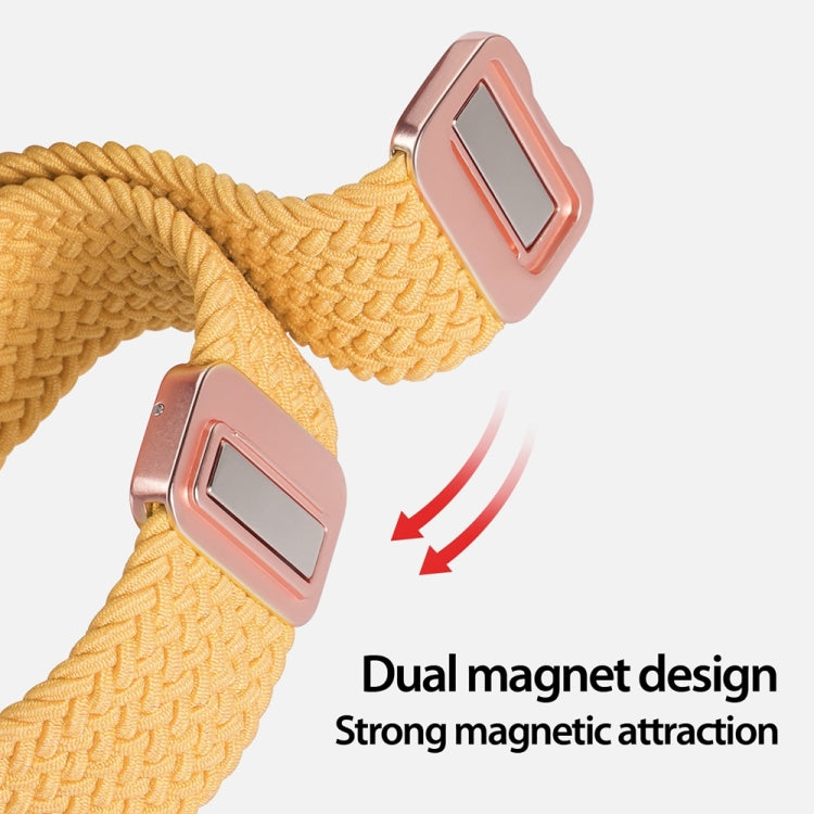 For Apple Watch Series 4 40mm DUX DUCIS Mixture Pro Series Magnetic Buckle Nylon Braid Watch Band(Sunny Color) - Watch Bands by DUX DUCIS | Online Shopping South Africa | PMC Jewellery | Buy Now Pay Later Mobicred