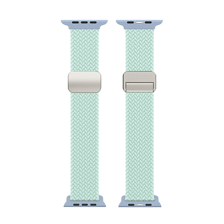 For Apple Watch Series 4 40mm DUX DUCIS Mixture Pro Series Magnetic Buckle Nylon Braid Watch Band(Light Mint) - Watch Bands by DUX DUCIS | Online Shopping South Africa | PMC Jewellery | Buy Now Pay Later Mobicred