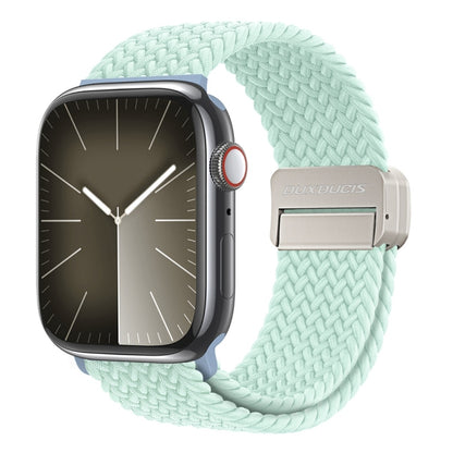 For Apple Watch Series 2 42mm DUX DUCIS Mixture Pro Series Magnetic Buckle Nylon Braid Watch Band(Light Mint) - Watch Bands by DUX DUCIS | Online Shopping South Africa | PMC Jewellery | Buy Now Pay Later Mobicred