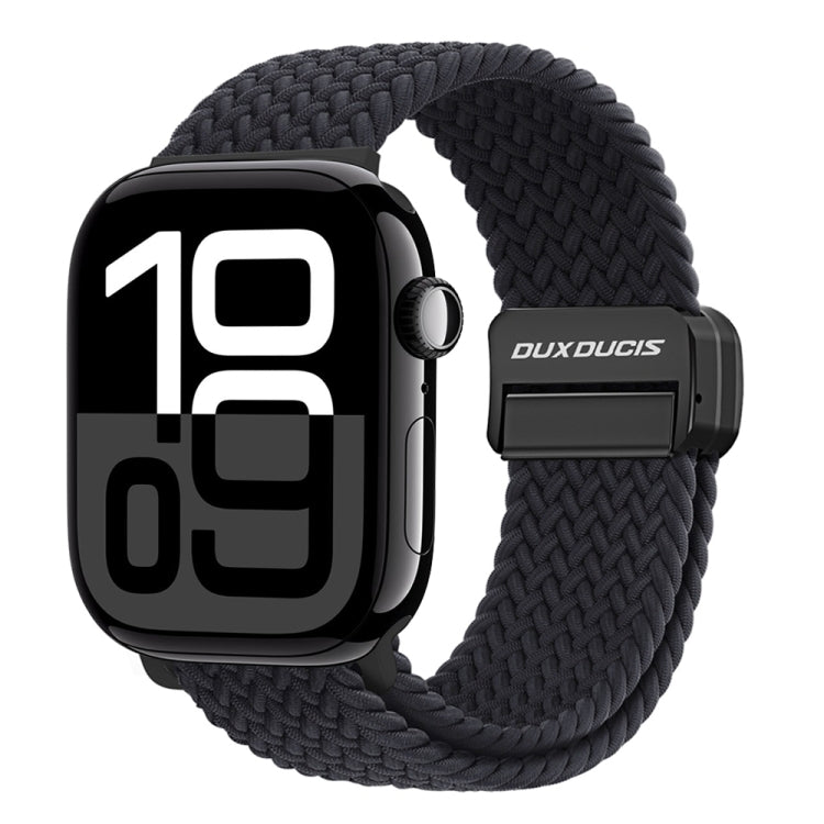 For Apple Watch Series 10 46mm DUX DUCIS Mixture Pro Series Magnetic Buckle Nylon Braid Watch Band(Midnight) - Watch Bands by DUX DUCIS | Online Shopping South Africa | PMC Jewellery | Buy Now Pay Later Mobicred