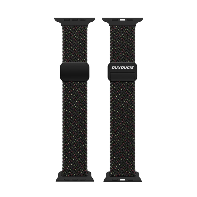 For Apple Watch Series 10 42mm DUX DUCIS Mixture Pro Series Magnetic Buckle Nylon Braid Watch Band(Black Unity) - Watch Bands by DUX DUCIS | Online Shopping South Africa | PMC Jewellery | Buy Now Pay Later Mobicred