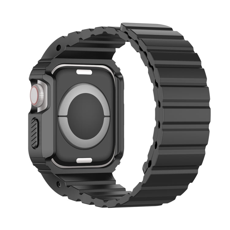 For Apple Watch SE 2023 44mm DUX DUCIS OA Series Integrated Magnetic Watch Band(Black) - Watch Bands by DUX DUCIS | Online Shopping South Africa | PMC Jewellery | Buy Now Pay Later Mobicred