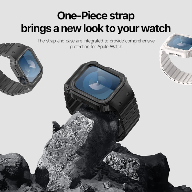 For Apple Watch Series 9 41mm DUX DUCIS OA Series Integrated Magnetic Watch Band(Black) - Watch Bands by DUX DUCIS | Online Shopping South Africa | PMC Jewellery | Buy Now Pay Later Mobicred