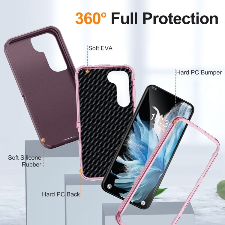 For Samsung Galaxy S24+ 5G / S25+ 5G Life Waterproof Rugged Phone Case(Purple + Pink) - Galaxy S24+ 5G Cases by PMC Jewellery | Online Shopping South Africa | PMC Jewellery | Buy Now Pay Later Mobicred