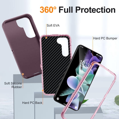 For Samsung Galaxy S24 5G / S25 5G Life Waterproof Rugged Phone Case(Purple + Pink) - Galaxy S24 5G Cases by PMC Jewellery | Online Shopping South Africa | PMC Jewellery | Buy Now Pay Later Mobicred