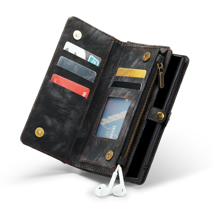 For Samsung Galaxy Note20 CaseMe-008 Detachable Multifunctional Horizontal Flip Leather Case with Card Slot & Holder & Zipper Wallet & Photo Frame(Black) - Galaxy Note20 Cases by CaseMe | Online Shopping South Africa | PMC Jewellery | Buy Now Pay Later Mobicred