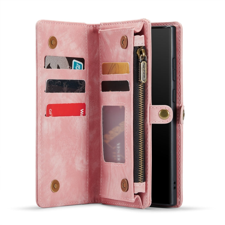 For Samsung Galaxy Note20 CaseMe-008 Detachable Multifunctional Horizontal Flip Leather Case with Card Slot & Holder & Zipper Wallet & Photo Frame (Pink) - Galaxy Note20 Cases by CaseMe | Online Shopping South Africa | PMC Jewellery | Buy Now Pay Later Mobicred