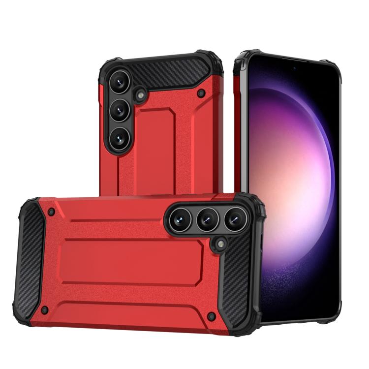 For Samsung Galaxy S25+ 5G Magic Armor TPU Hybrid PC Phone Case(Red) - Galaxy S25+ 5G Cases by PMC Jewellery | Online Shopping South Africa | PMC Jewellery | Buy Now Pay Later Mobicred