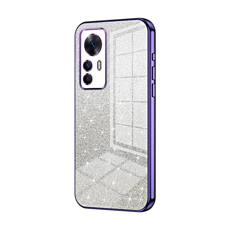 For Xiaomi Redmi K50 Ultra / Xiaomi 12T Gradient Glitter Powder Electroplated Phone Case(Purple) - Xiaomi Cases by PMC Jewellery | Online Shopping South Africa | PMC Jewellery | Buy Now Pay Later Mobicred