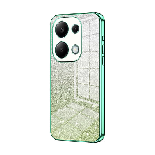 For Xiaomi Redmi Note 13 Pro 4G Gradient Glitter Powder Electroplated Phone Case(Green) - Note 13 Pro Cases by PMC Jewellery | Online Shopping South Africa | PMC Jewellery | Buy Now Pay Later Mobicred