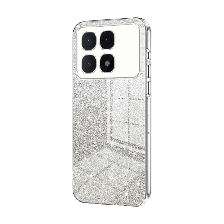 For Xiaomi Redmi K70 Ultra Gradient Glitter Powder Electroplated Phone Case(Transparent) - Xiaomi Cases by PMC Jewellery | Online Shopping South Africa | PMC Jewellery | Buy Now Pay Later Mobicred