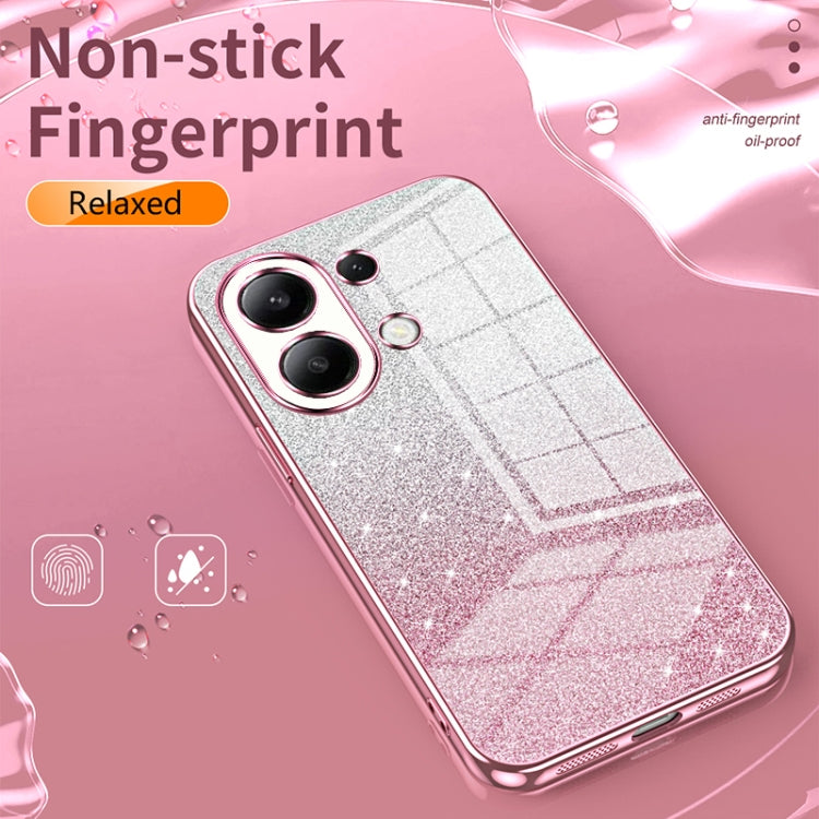 For Xiaomi Redmi K40 / K40 Pro / K40 Pro+ Gradient Glitter Powder Electroplated Phone Case(Silver) - Xiaomi Cases by PMC Jewellery | Online Shopping South Africa | PMC Jewellery | Buy Now Pay Later Mobicred