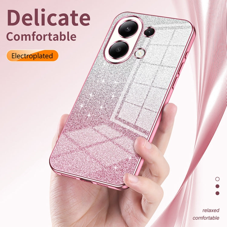 For Xiaomi Redmi Note 12 Pro+  Gradient Glitter Powder Electroplated Phone Case(Pink) - Xiaomi Cases by PMC Jewellery | Online Shopping South Africa | PMC Jewellery | Buy Now Pay Later Mobicred