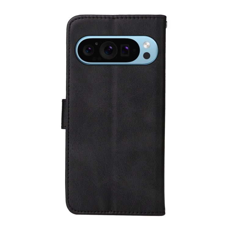 For Google Pixel 9 Classic Calf Texture Flip Leather Phone Case(Black) - Google Cases by PMC Jewellery | Online Shopping South Africa | PMC Jewellery | Buy Now Pay Later Mobicred