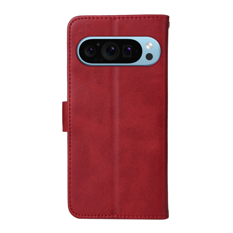 For Google Pixel 9 Classic Calf Texture Flip Leather Phone Case(Red) - Google Cases by PMC Jewellery | Online Shopping South Africa | PMC Jewellery | Buy Now Pay Later Mobicred