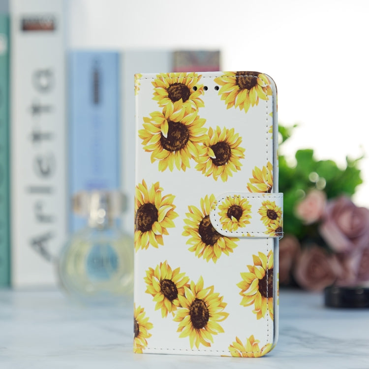 For Blackview A53 Pro Painted Pattern Horizontal Flip Leather Phone Case(Sunflower) - More Brand by PMC Jewellery | Online Shopping South Africa | PMC Jewellery | Buy Now Pay Later Mobicred