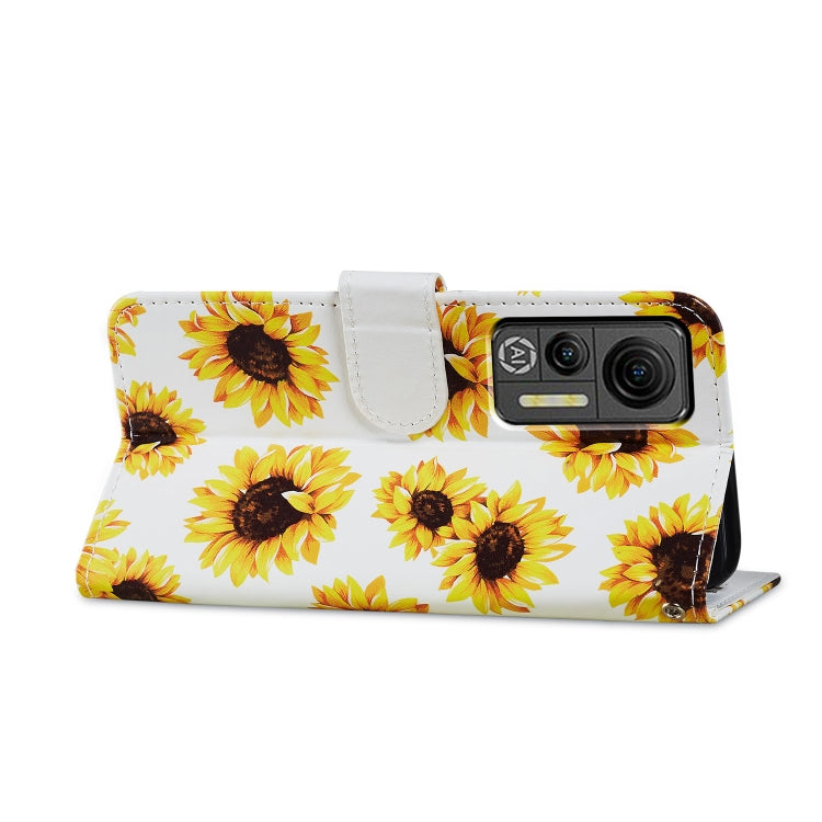 For Ulefone Note 14 Painted Pattern Horizontal Flip Leather Phone Case(Sunflower) - Ulefone Cases by PMC Jewellery | Online Shopping South Africa | PMC Jewellery | Buy Now Pay Later Mobicred