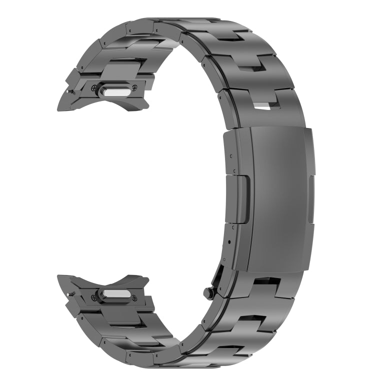 For Samsung Galaxy Watch6/6 Classic/5/5 Pro Button Style Titanium Steel Metal Watch Band(Grey) - Watch Bands by PMC Jewellery | Online Shopping South Africa | PMC Jewellery