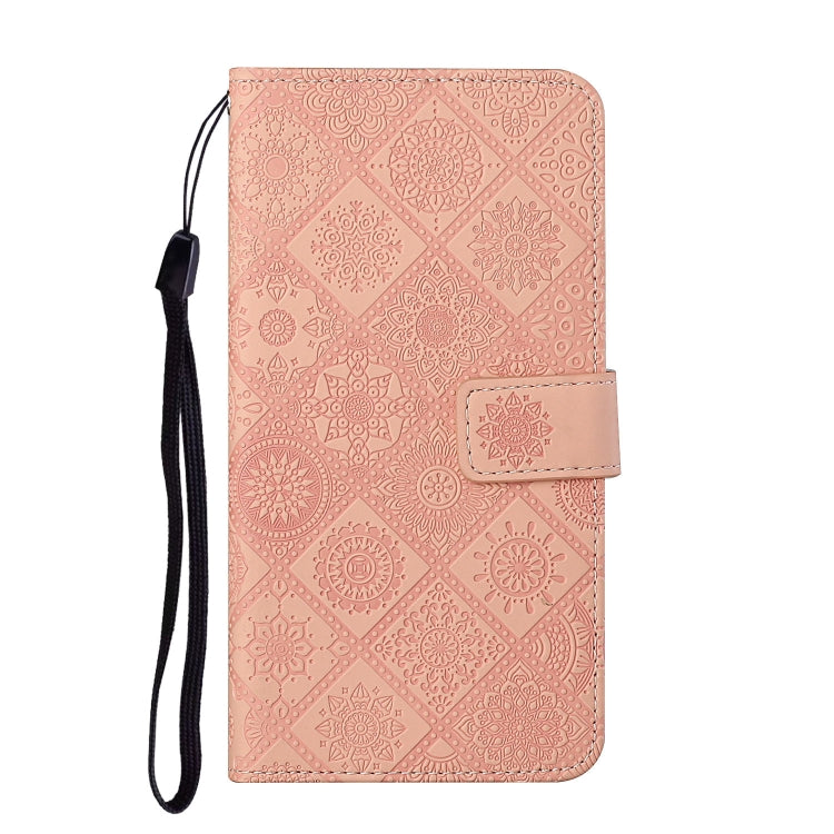 For Google Pixel 9 Pro XL Ethnic Style Embossed Pattern Leather Phone Case(Pink) - Google Cases by PMC Jewellery | Online Shopping South Africa | PMC Jewellery | Buy Now Pay Later Mobicred