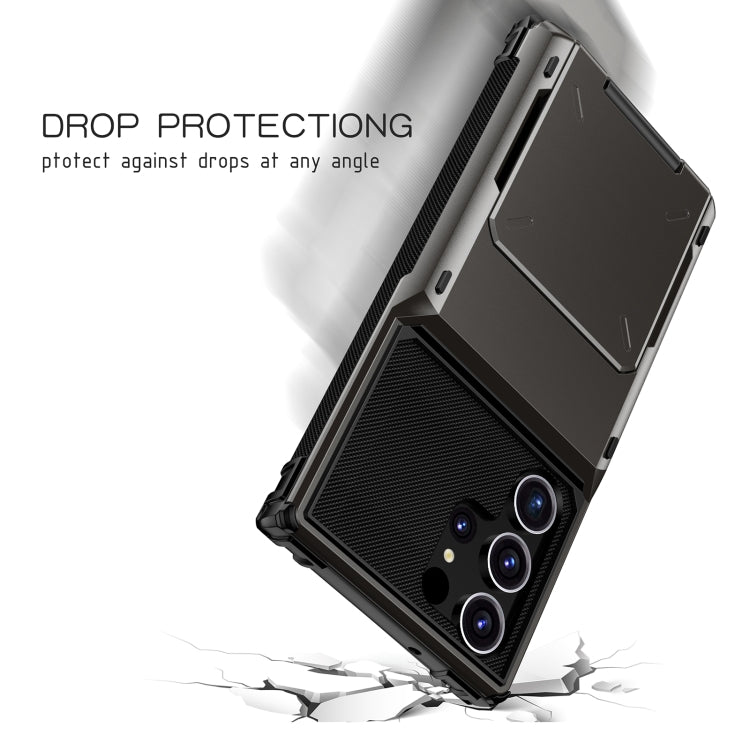 For Samsung Galaxy S24 Ultra 5G Scratch-Resistant Shockproof Heavy Duty Rugged Armor Phone Case(Black) - Galaxy S24 Ultra 5G Cases by PMC Jewellery | Online Shopping South Africa | PMC Jewellery