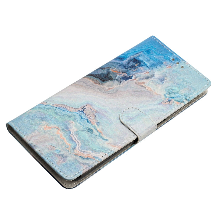 For Blackview A53 Pro Colored Drawing Leather Phone Case(Blue Marble) - More Brand by PMC Jewellery | Online Shopping South Africa | PMC Jewellery | Buy Now Pay Later Mobicred
