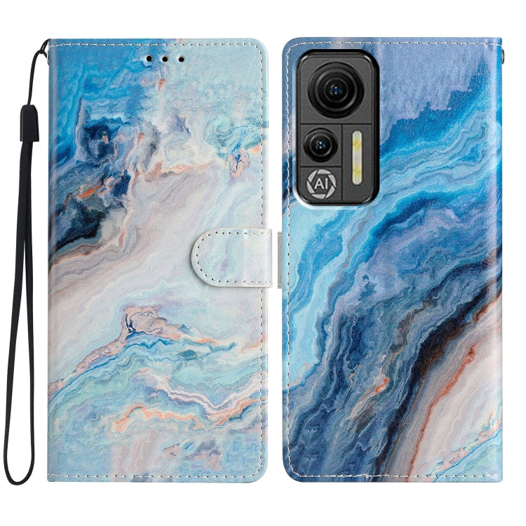 For Ulefone Note 14 Colored Drawing Leather Phone Case(Blue Marble) - Ulefone Cases by PMC Jewellery | Online Shopping South Africa | PMC Jewellery | Buy Now Pay Later Mobicred