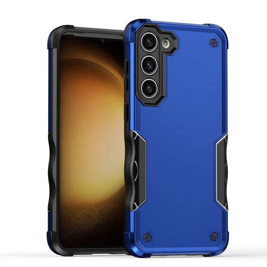 For Samsung Galaxy S24 5G Non-slip Shockproof Armor Phone Case(Blue) - Galaxy S24 5G Cases by PMC Jewellery | Online Shopping South Africa | PMC Jewellery