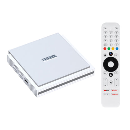 MECOOL KM2 Plus Android 11 Dual-band WiFi Smart Voice TV Box 4GB+32GB, EU Plug(White) - Amlogic S905 by MECOOL | Online Shopping South Africa | PMC Jewellery | Buy Now Pay Later Mobicred