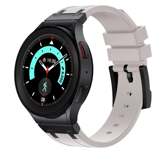 For Samsung Galaxy watch 4 / 5 / 6 AP Series Liquid Silicone Watch Band(Black Starlight) - Watch Bands by PMC Jewellery | Online Shopping South Africa | PMC Jewellery