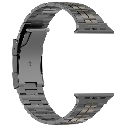 For Apple Watch Series 2 38mm Tortoise Buckle Titanium Steel Watch Band(Grey) - Watch Bands by PMC Jewellery | Online Shopping South Africa | PMC Jewellery